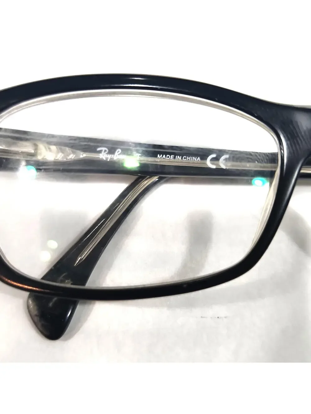 Ray Ban RB5255 2034 Black Rectangular Cat Eyes Eyeglasses 53-16 135 Read